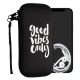 Husa Universala telefon XXL, 7 inch, Negru/Alb, Neopren, 30226.5.12