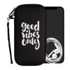 Husa Universala telefon XXL, 7 inch, Negru/Alb, Neopren, 30226.5.12