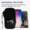 Husa Universala telefon XXL, 7 inch, Negru/Alb, Neopren, 30226.5.12