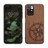 Husa Xiaomi Redmi 10, Maro/Negru, Lemn/Silicon, 56794.03