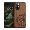 Husa Xiaomi Redmi 10, Maro/Negru, Lemn/Silicon, 56794.03