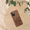 Husa Xiaomi Redmi 10, Maro/Negru, Lemn/Silicon, 56794.03
