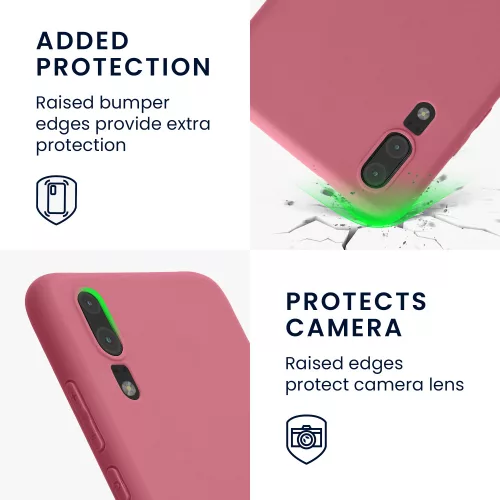 Husa Huawei P20, Roz, Silicon, 44212.167