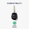 Husa Cheie Auto Kwmobile pentru Suzuki/Opel 2 Butoane, Negru/Rosu, Silicon, 42540.47