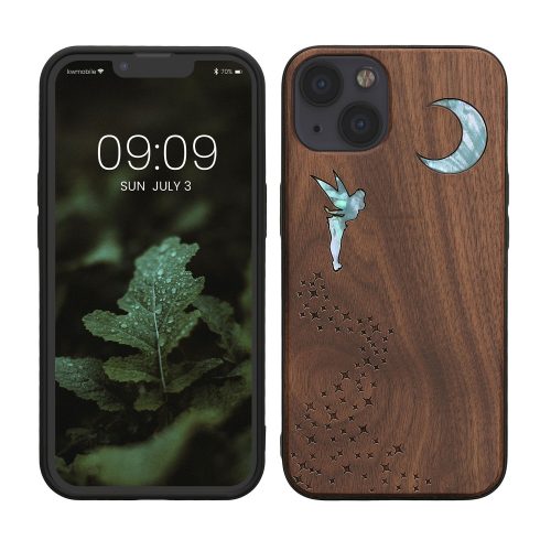 Husa Apple iPhone 13, Multicolor, Lemn/Silicon, 55953.16