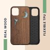 Husa Apple iPhone 11, Multicolor, Lemn/Silicon, 49799.18