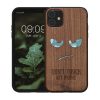 Husa Apple iPhone 11, Multicolor, Lemn/Silicon, 49799.19