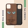 Husa Apple iPhone 11, Multicolor, Lemn/Silicon, 49799.19