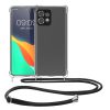 Husa cu jnur Motorola Edge 40 Pro/Edge Plus (2023), Transparent/Negru, Silicon, 61503.01