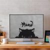 Husa Kwmobile pentru monitor de 27-28 inch, Gri /Negru, Plastic, 54396.06