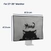 Husa Kwmobile pentru monitor de 27-28 inch, Gri /Negru, Plastic, 54396.06