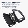 Husa Cheie Auto Kwmobile pentru BMW 3 Butoane, Smart Key, Gri/Negru, Plastic, 56724.03