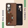Husa Xiaomi 12T/12T Pro, Multicolor, Lemn/Silicon, 60150.09