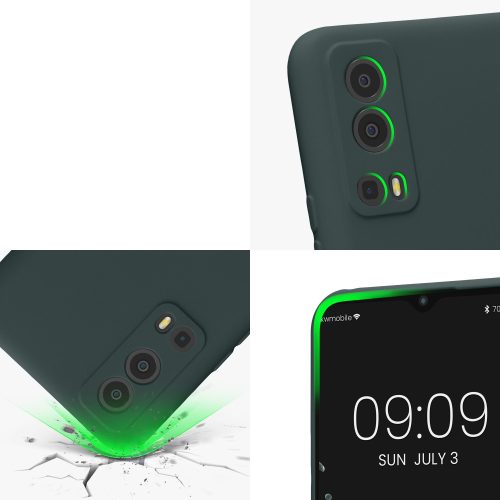 Husa Vivo Y72 5G/Y52 5G, Verde, Silicon, 59095.202