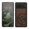 Husa Google Pixel 7, Maro, Lemn/Silicon, 60757.04