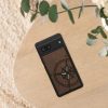 Husa Google Pixel 7, Maro, Lemn/Silicon, 60757.04