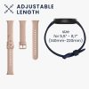 Set 2 Curele Kwmobile pentru Xiaomi Mi Band 7 Pro, Negru/Crem, Silicon, 59602.06