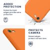 Husa Apple iPhone SE 2/iPhone SE 3/iPhone 8, Portocaliu, Silicon, 39458.150