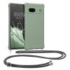 Husa cu jnur Google Pixel 7a, Verde deschis, Silicon, 61600.172