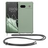 Husa cu jnur Google Pixel 7a, Verde deschis, Silicon, 61600.172