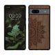 Husa Google Pixel 7a, Maro, Lemn/Silicon, 61603.01
