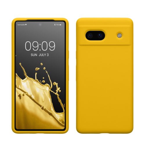 Husa Google Pixel 7a, Galben, Silicon, 61597.165