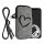 Husa Universala telefon XL, 6,8 inch, Gri/Negru, Textil, 58702.4.04