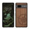 Husa Google Pixel 7a, Maro, Lemn/Silicon, 61603.02