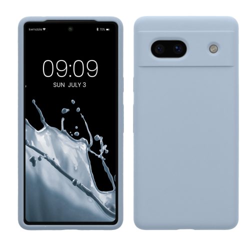 Husa Google Pixel 7a, Albastru deschis, Silicon, 61597.58