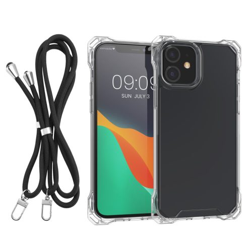 Husa cu jnur detasabil Apple iPhone 11, Transparent/Negru, Policarbonat, 61610.01