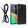 Husa cu jnur detasabil Apple iPhone XR, Transparent/Negru, Policarbonat, 61618.01