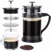 Presa franceza Navaris din sticla borosilicata, 1000ml, infuzor cafea ceai, 46547.03
