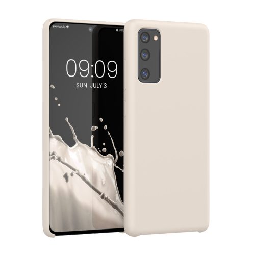 Husa Samsung Galaxy S20 FE, Crem, Silicon, 53605.16