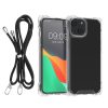 Husa cu jnur detasabil Apple iPhone 14/iPhone 13, Transparent/Negru, Policarbonat, 61620.01