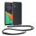 Husa cu jnur Motorola Moto E13, Transparent/Negru, Silicon, 61623.01