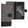 Husa Motorola Moto E13, Gri/Negru, Textil/Silicon, 61626.22