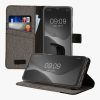 Husa Motorola Moto E13, Gri/Negru, Textil/Silicon, 61626.22
