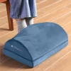 Perna de birou ergonomica Navaris cu buzunar de lana pentru incalzirea picioarelor, 45 x 30 x 15 cm, Albastru, 61463.02