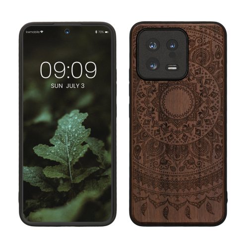 Husa Xiaomi 13 5G, Maro, Lemn/Silicon, 60695.02