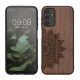 Husa Samsung Galaxy A14 5G, Maro, Lemn/Silicon, 60817.02