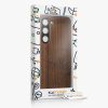 Husa Samsung Galaxy S23, Maro, Lemn/Silicon, 61685.02