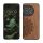 Husa OnePlus 11, Maro, Lemn/Silicon, 60791.02