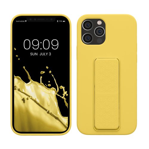 Husa Apple iPhone 12/iPhone 12 Pro, Galben, Silicon, 58283.165