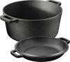 Oala cuptor olandez cu capac Navaris din fonta, pentru plite/cuptoare, 4.7 l,  32 cm, 61695.02