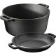 Oala cuptor olandez cu capac Navaris din fonta, pentru plite/cuptoare, 4.7 l,  32 cm, 61695.02
