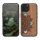 Husa Apple iPhone 14, Maro, Lemn/Silicon, 59124.06