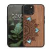 Husa Apple iPhone 14, Maro, Lemn/Silicon, 59124.06