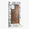 Husa Apple iPhone 14, Maro, Lemn/Silicon, 59124.06