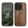 Husa Apple iPhone 14 Pro, Maro/Multicolor, Lemn/Silicon, 59126.08