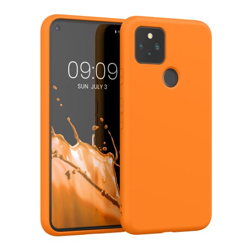 Husa Google Pixel 5, Portocaliu, Silicon, 53778.15
